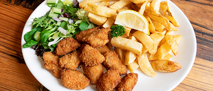 Scampi With Chips 